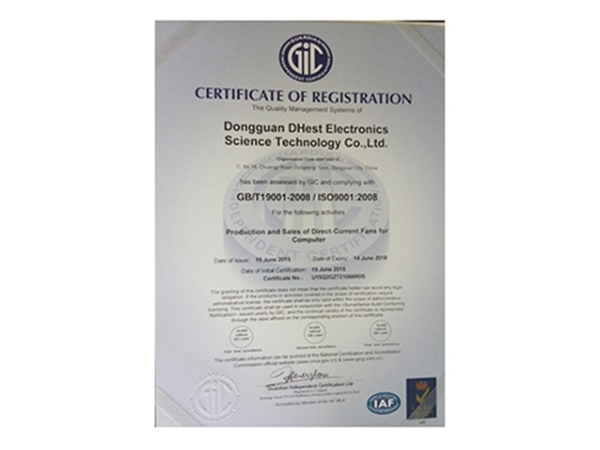 Certificates